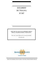 DOCUMENT DE TRAVAIL N° 607