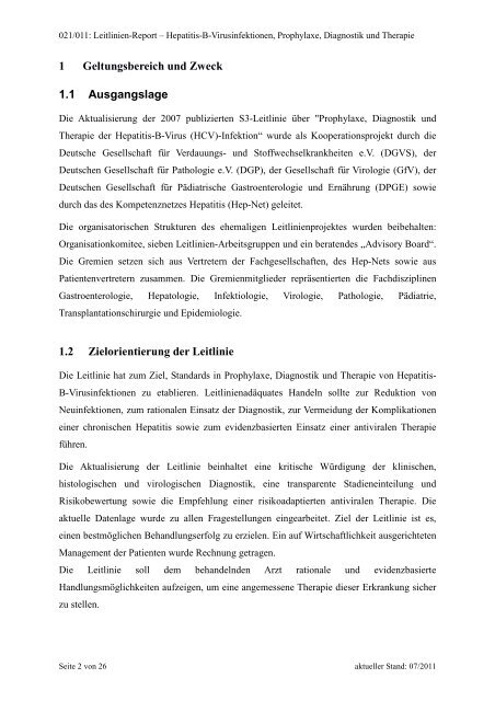 Leitlinien-Methodenreport - AWMF