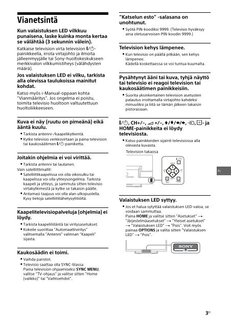 Sony KDL-42W654A - KDL-42W654A Guida di riferimento Svedese