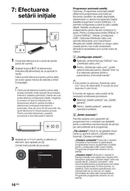 Sony KDL-46HX757 - KDL-46HX757 Istruzioni per l'uso Rumeno