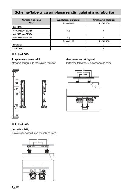 Sony KDL-46HX757 - KDL-46HX757 Istruzioni per l'uso Rumeno