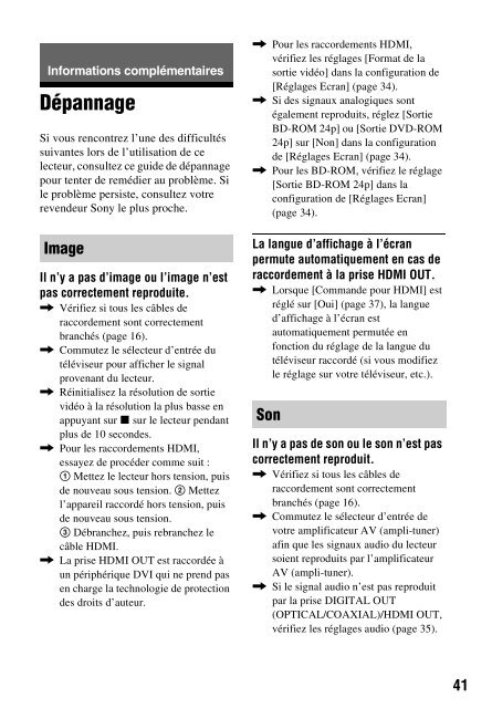 Sony BDP-S790 - BDP-S790 Istruzioni per l'uso Francese