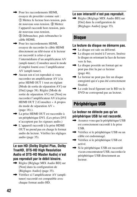 Sony BDP-S790 - BDP-S790 Istruzioni per l'uso Francese