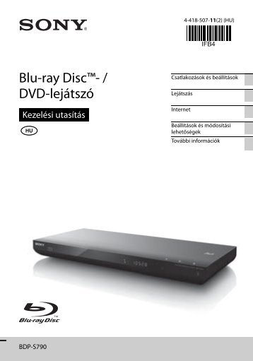 Sony BDP-S790 - BDP-S790 Istruzioni per l'uso Ungherese