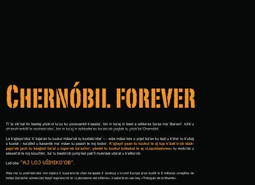 CHERNOBIL FOREVER / MAYA