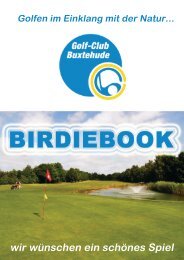 Golf-Club Buxtehude Birdiebook