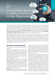 White Paper - Four DevOps Journeys to Agility and Continuity in Your Organization