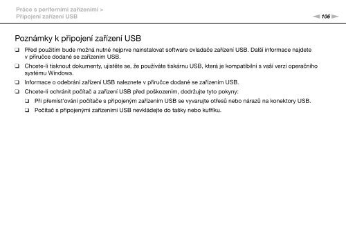 Sony VPCS13C5E - VPCS13C5E Istruzioni per l'uso Ceco