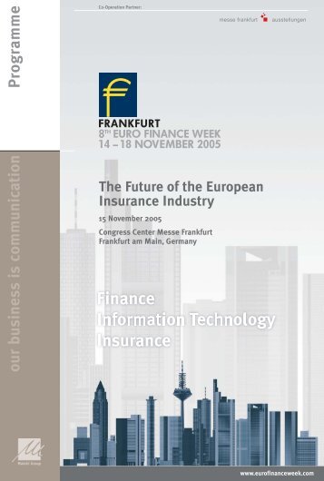 The Future of the European Insurance Industry - Maleki Conferences ...