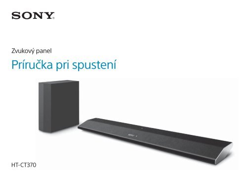 Sony HT-CT370 - HT-CT370 Guida di configurazione rapid Slovacco