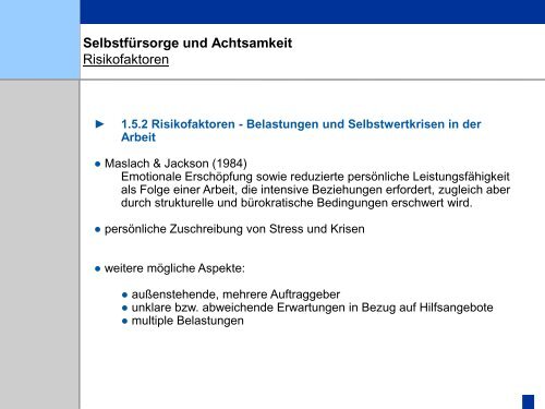 Selbstfürsorge und Achtsamkeit - Bildungswerk Irsee