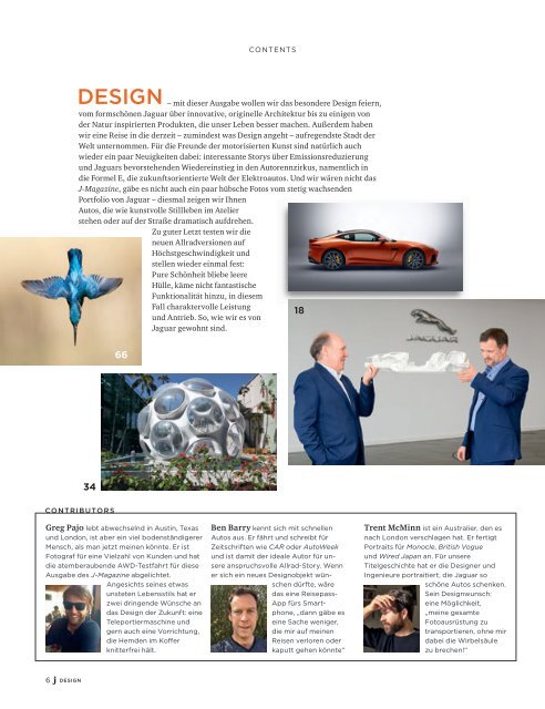 Jaguar Magazine DESIGN – German