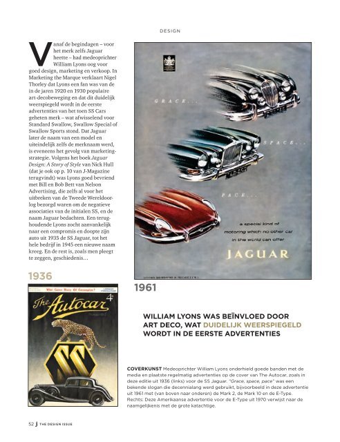 Jaguar Magazine DESIGN – Dutch