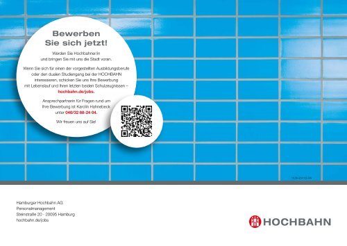 Technisch-gewerbliche Berufsausbildung und duales Studium bei der HOCHBAHN