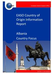 EASO Country of Origin Information Report Albania Country Focus