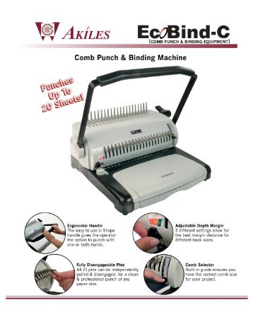 EcoBind-C Akiles Comb Binding Machine