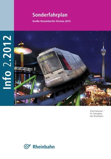 Sonderfahrplan zur Kirmes 2012 - Rheinbahn