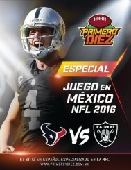 Revista Primero y Diez - Juego NFL en México 2016
