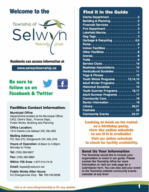 2016 Selwyn Guide