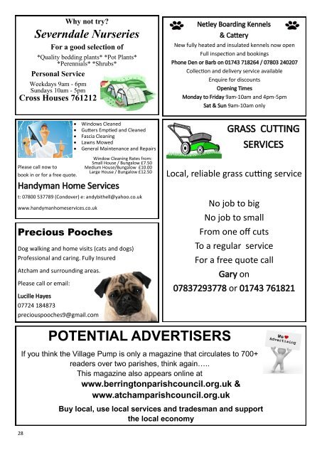 Berrington Village Pump Edition 126 (Dec 16 - Jan 17) Final Copy