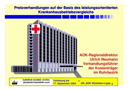 Vereinbarung von medizinisch leistungsgerechten Budgets