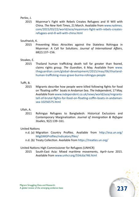 Migrant Smuggling Data and Research