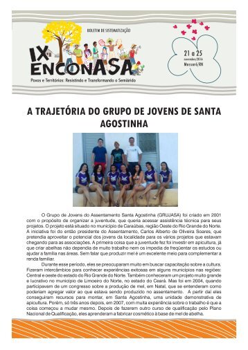 Boletim IX Enconasa - Grupo de jovens Santa Agostinha