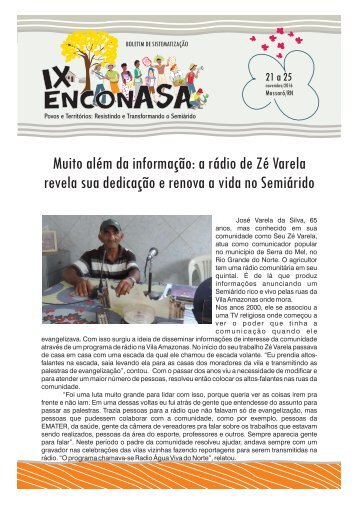 Boletim IX Enconasa - Zé Varela