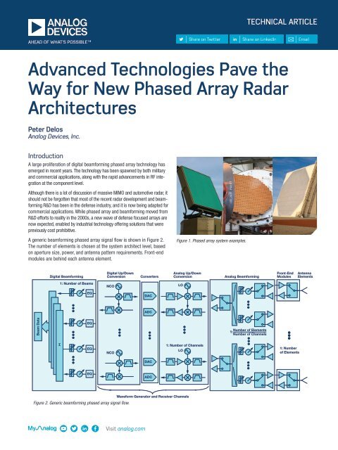 Advanced Technologies Pave the Way for New Phased Array Radar Architectures