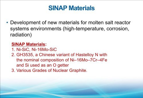 Australian’s Molten Salt Reactor (MSR) Material Research Ondrej Muránsky