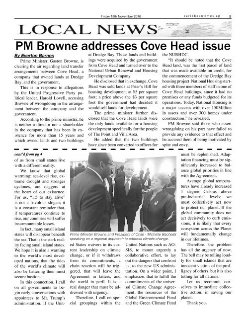 Caribbean Times 39th Issue - Friday 18th November 2016