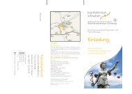 Flyer mit den wissenschaftlichen Veranstaltungen der Klinik für