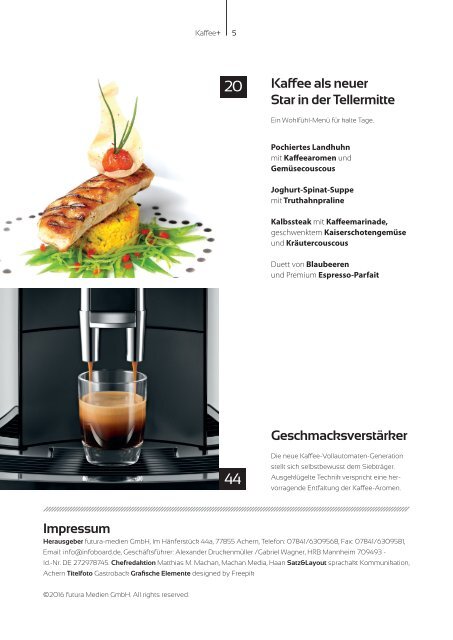 Kaffee+ 2017/01 Kaffeemagazin