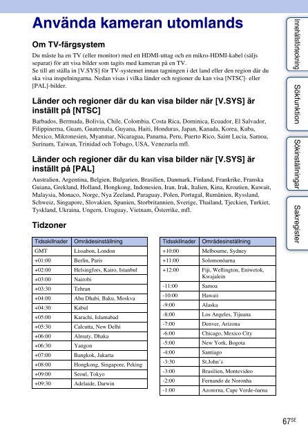 Sony HDR-AS30 - HDR-AS30 Guida all&rsquo;uso Svedese