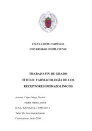 TRABAJO FIN DE GRADO TÍTULO FARMACOLOGÍA DE LOS RECEPTORES IMIDAZOLÍNICOS