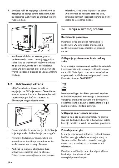 Philips TV LCD - Mode d&rsquo;emploi - SRP