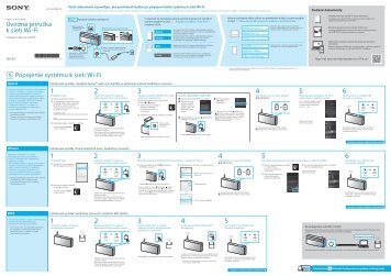 Sony SRS-X77 - SRS-X77 Guida con accesso tramite connessione Wi-Fi/One-Touch (NFC) Slovacco