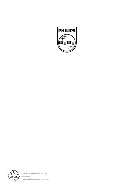 Philips 7000 series T&eacute;l&eacute;viseur LED Smart TV - Mode d&rsquo;emploi - SWE