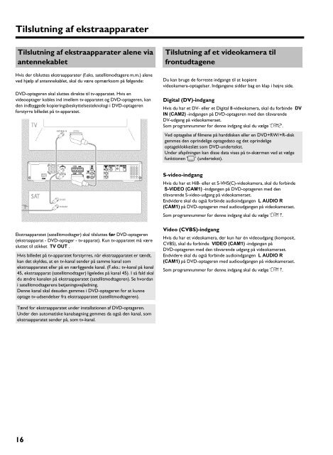 Philips Lecteur/enregistreur de DVD disque dur - Mode d&rsquo;emploi - DAN