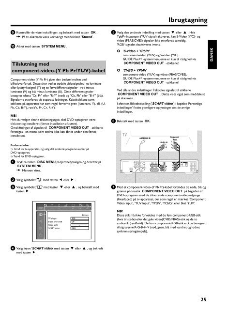 Philips Lecteur/enregistreur de DVD disque dur - Mode d&rsquo;emploi - DAN