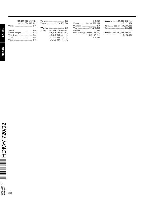 Philips Lecteur/enregistreur de DVD disque dur - Mode d&rsquo;emploi - DAN