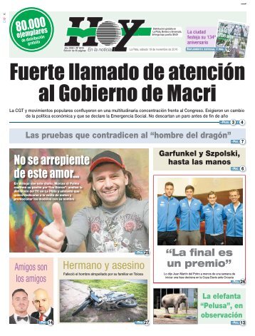 Fuerte llamado de atención al Gobierno de Macri