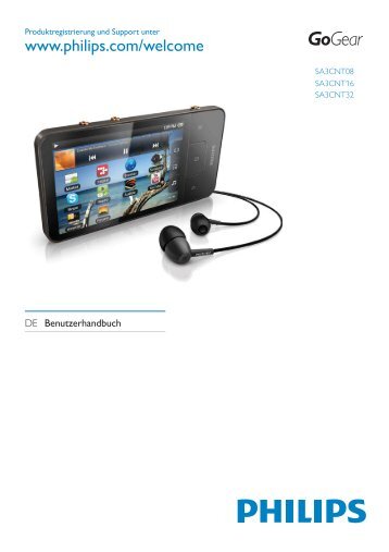 Philips GoGEAR Mini tablette sous Androidâ¢ - Mode dâemploi - DEU