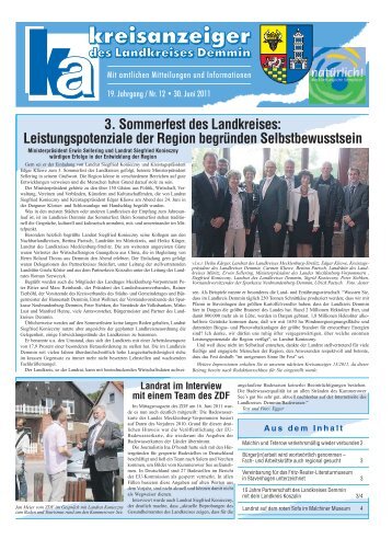 3. Sommerfest des Landkreises: Leistungspotenziale der Region ...