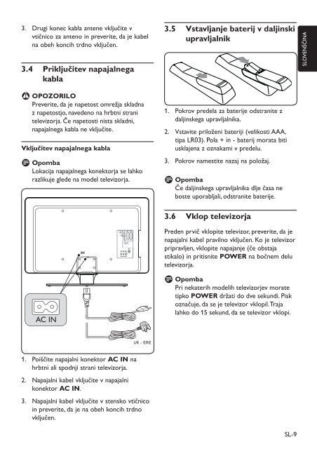 Philips TV LCD - Mode d&rsquo;emploi - SLV