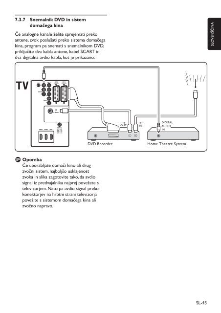 Philips TV LCD - Mode d&rsquo;emploi - SLV