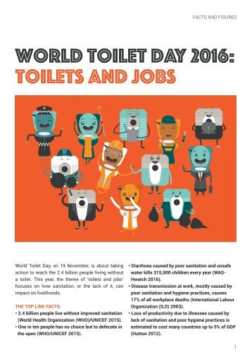 World Toilet Day 2016 Toilets and jobs