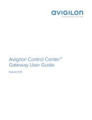 Avigilon Control Center Gateway User Guide