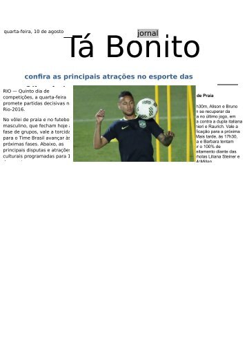 jornal Tá Bonito
