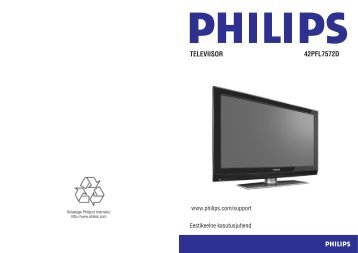Philips Flat TV numÃ©rique 16/9 - Mode dâemploi - EST